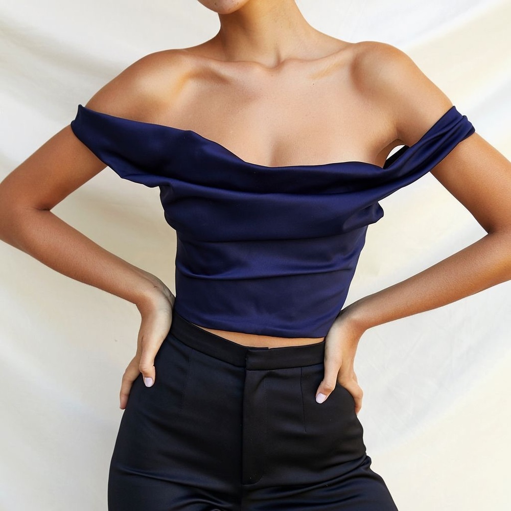 House of cb satin corset top